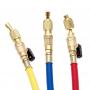 Juego 3 Mangueras Value con Llave Carga Refrigerante 1/4 x 1/4 1500mm