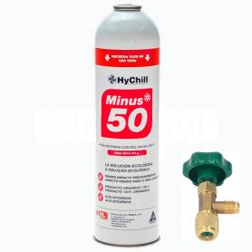 1 Botella Gas Ecologico Minus 50 375Gr + Valvula Sustituto R22 R404a R407C R502 Freeze Organico