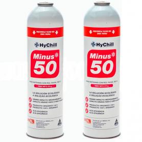 2 Botellas Gas Ecologico Minus 50 375Gr Sustituto R22 R404a R407C R502 Freeze Organico