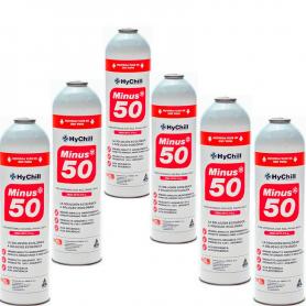 6 Botellas Gas Ecologico Minus 50 375Gr Sustituto R22 R404a R407C R502 Freeze Organico