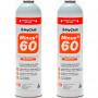 2 Botellas Gas Ecologico Minus 60 350Gr Sustituto R32, R410A Freeze Organico