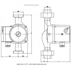 Circolazione della caldaia ImpPumps GNH 25/60-130 Standard