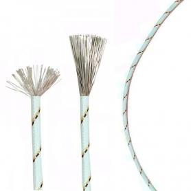Cable Fibra Silicona Anticalorico Cobre Seccion 1.5mm corte por metros
