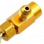 Clé gazeuse yf, d2 et v2 femelle 12x1, 5 filetage droit x 1/4 sae mâle