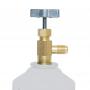 Clé gazeuse yf, d2 et v2 femelle 12x1, 5 filetage droit x 1/4 sae mâle