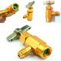 Clé gazeuse yf, d2 et v2 femelle 12x1, 5 filetage droit x 1/4 sae mâle