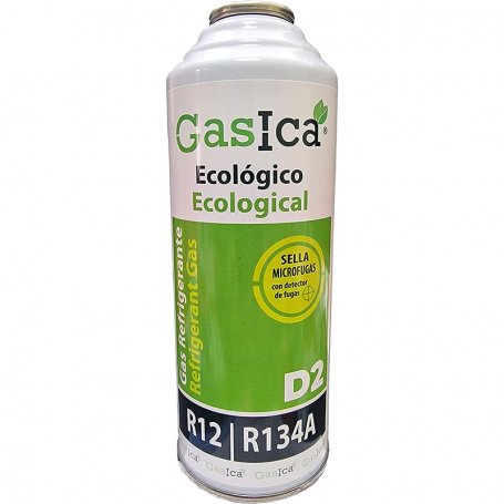 1 Bottle Gas Ecological Gasica D2 312g Surrogate R12, R134A Organic Freeze