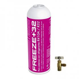 1 Flasche Gas Kältemittel Einfrieren Organische +32 ökologisch 350g + Ersatzventil R32, R410A