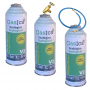 3 Botellas Gas Gasica V2 226Gr + Valvula + Manguera Alternativo R22, R32, R407C, R410A Freeze