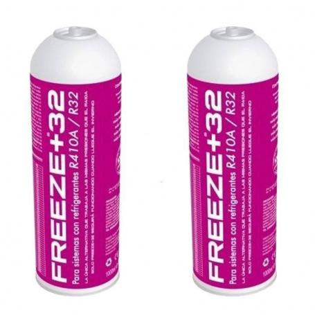 2 Bouteilles de réfrigérant à gaz écologique Freil Organic +32 350gr Substitute R32, R410A