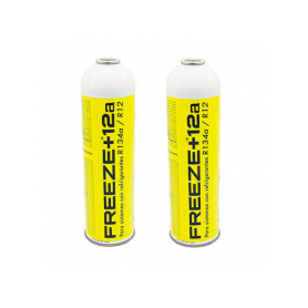 2 Botellas Gas Refrigerante Freeze +12a 420Gr Organico Sustituto R12, R134A