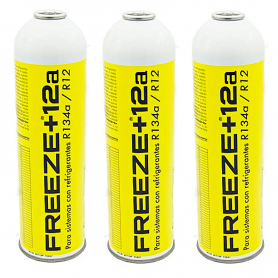 3 Freeze +12a 420gr Substitute Ecological Gas Ecological Gas Bottles R12, R134A