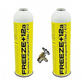 2 Freeze + 12A 420gr Ecological Gas Ecological Gas Bottles R24A Substitute Organic Valve