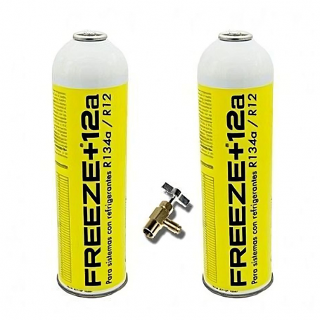 2 Freeze + 12A 420Gr Ecological Gas Ecological Gas Gotles R24A Substitut Valve organique
