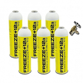 6 Freeze + 12A 420gr Ecological Gas Ecological Gas Bottles R24A Substitute Organic Valve