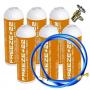 6 Freeze + 22gr Freeze Ecological Gas Ecological Bottles