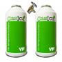 2 ökologische Gasflaschen yf 171gr + Ersatzventil R1234YF Einfrier organischer
