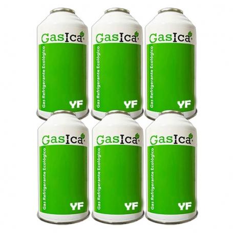 6 ökologische Gasgasflaschen yf 171gr Ersatz R1234YF Einfrieren organisch
