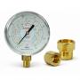 Low temperature manometro R410A 63mm without bridge