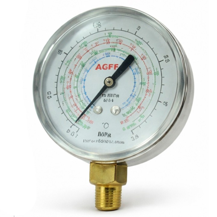 Low Temperature Pressure Gauge R410A 63Mm Without Bridge