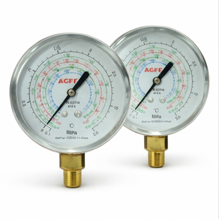 Low Temperature Pressure Gauge R410A 63Mm Without Bridge