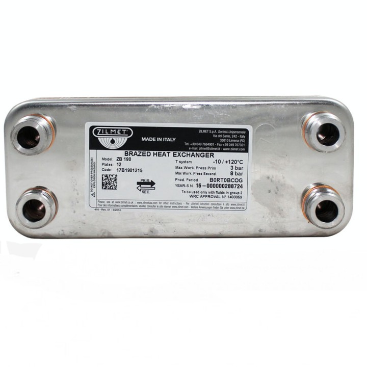Vaillant Vmw 065110 065107 R12 Scambiatore Caldaia A Piastre