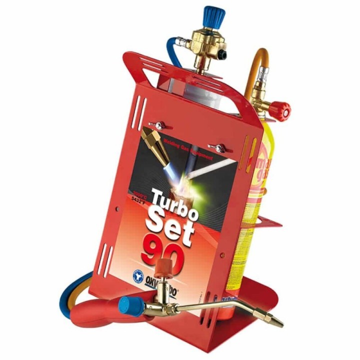 Set Di Bottiglie Autogena Welder + Turbo 90 Bottiglie Usa E Getta