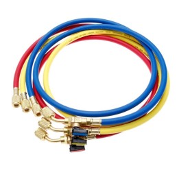 Lot De 3 Durites Value Avec Clé De Charge De Liquide De Refroidissement 1/4 X 1/4 1500Mm