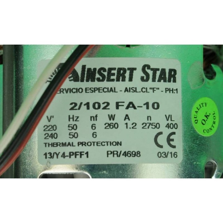 Fagor Aspes 2-102/Fa10 Lv 220V Pompe À Laver Pour Lave-Vaisselle