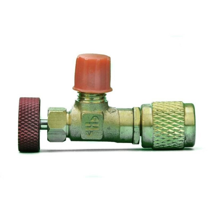 Refrigerant Gas Bottle Charging Valve 1/4 M 5/16 H Air Conditioning