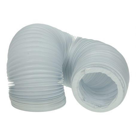 Tubo Evacuacion vapor Secadora 6000x150mm Blanco Flexible