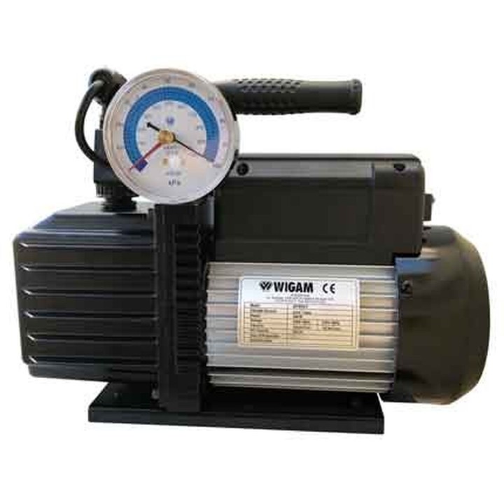Pompe À Double Effet 128 L/M Avec Vacuomètre Et Solénoïde D’Origine Wp8De/V Wigam