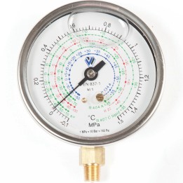 Manomètre Basse Pression 80Mm Glycérine R22 R134A R404A R407C