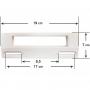 Tirador Puerta Frigorifico Gris 95x170mm Standard
