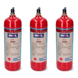 3 Bouteilles De Gaz Réfrigérant R290 370Gr Propane Freeze Organic