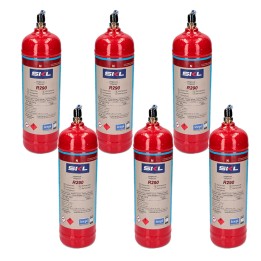 6 Bottles Refrigerant Gas R290 370Gr Propane Freeze Organic