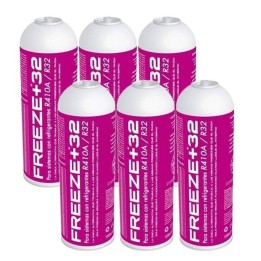 6 Bottles Organic Freeze Refrigerant Gas +R32 350Gr Substitute R32, R410A