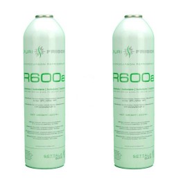 2 Flaschen Kältemittel Gas R600A 420Gr Isobutan Freeze