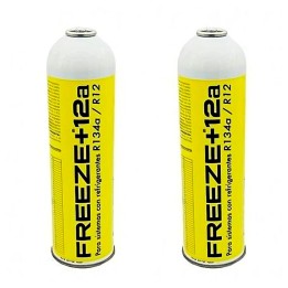 2 Bottles Freeze +12A Refrigerant Gas 420Gr Organic Substitute R12, R134A