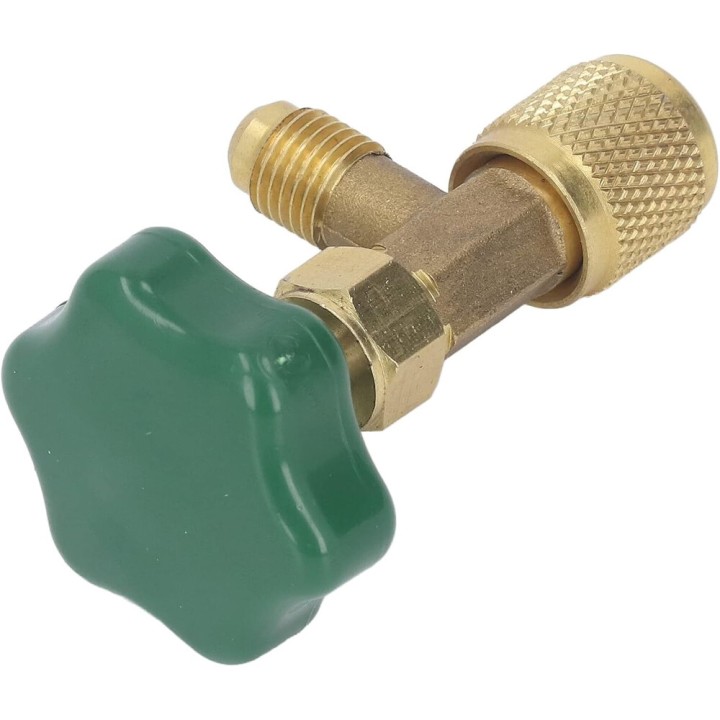 Valvola Di Servizio Per Contenitori Di Gas R600A, R290 E R436V Isobutano 7/16 H X 1/4 M Sae