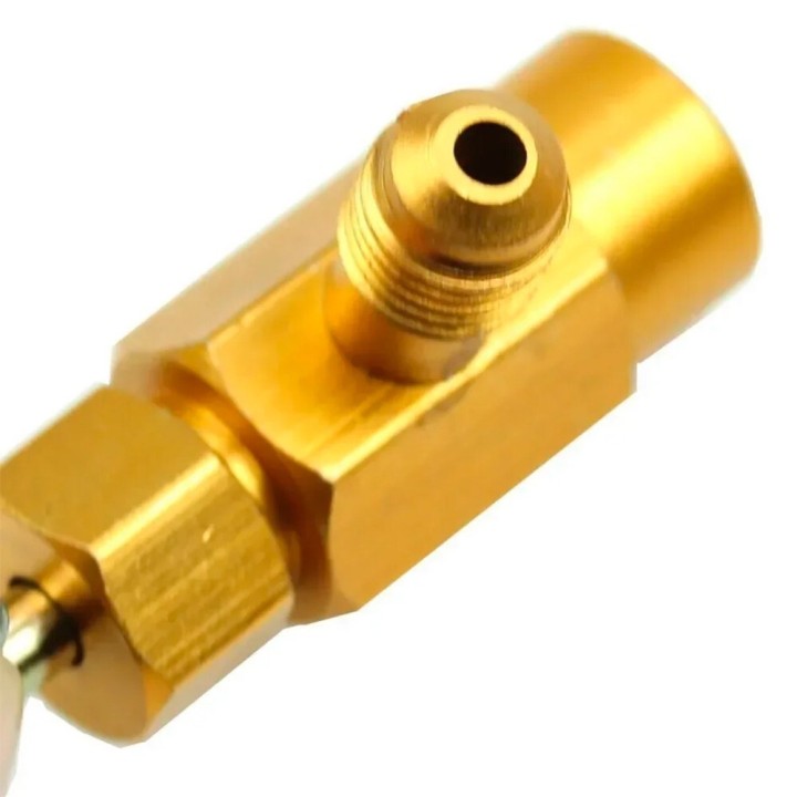 Yf, D2 Et V2 Femelle Vanne À Clé De Gaz 12X1.5Mm Filetage Droit X 1/4 Sae Mâle