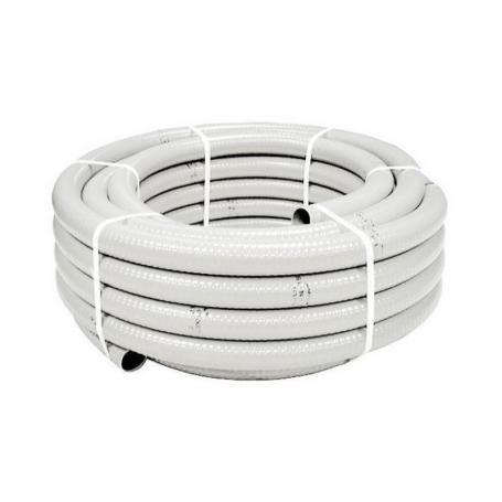 Tubo Drenaje Pvc A/A 25X20 Blanco 25 Metros