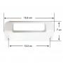 Tirador Puerta Frigorifico Zanussi Blanco Recto 50215279006