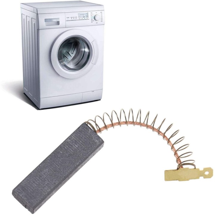 2 Escobillas Motor Lavadora Compatible con Bosch 5x12,5x43mm Faston 4,8mm 605694