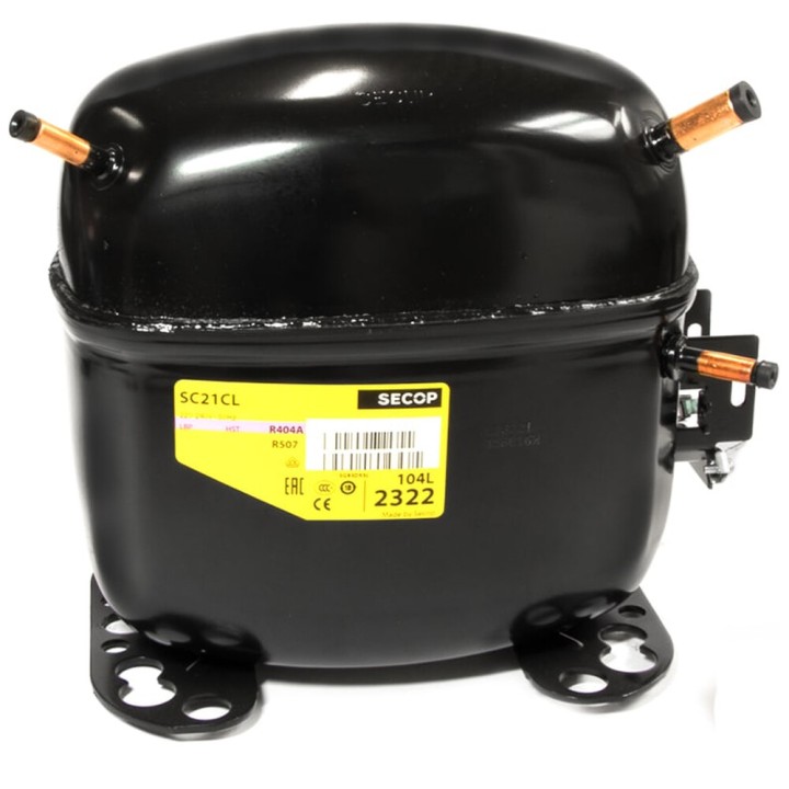 Compressore Secop Sc21Cl Lbp R404A R507 220V A Bassa Temperatura 20,95Cm3