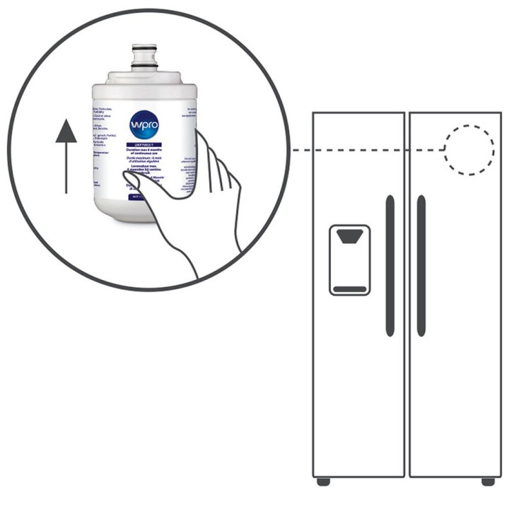 Filtro Agua Frigo Compatible con Beko Compatible con Smeg Compatible con Whirlpool Compatible con Teka 4346610101 Ukf7003 4801
