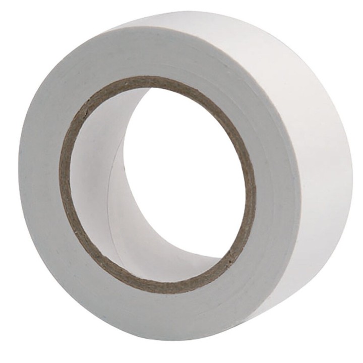 Ruban Isolant Électrique Blanc 0.13Mmx19Mmx10Mts