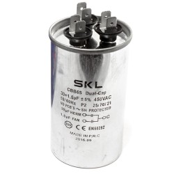 Condensatore 30 + 1.5Âμf 450V Metallico Aria Condizionata Standard