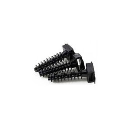 Black Flange Plug 6Mm 100Pcs X Bag