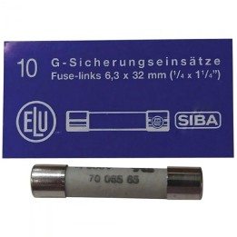 Fusible Microondas Estandard 6,3X32mm 8A Caja 10Unid.Ceramico